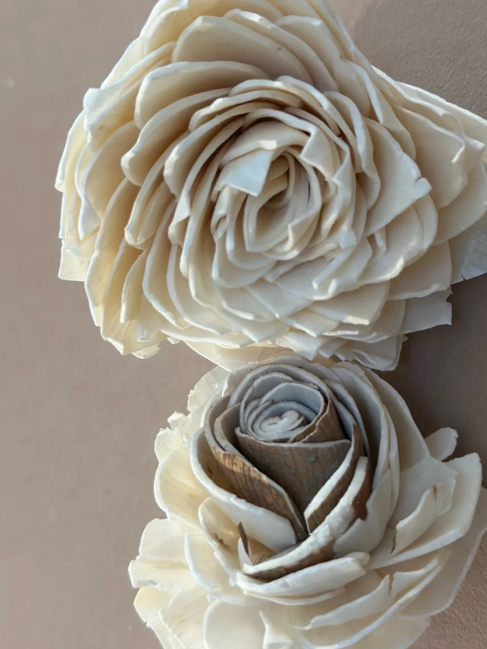 Wood Sola Flowers - bag of 25 for weddings crafts SECONDS IMPERFECT READ DESCRIP